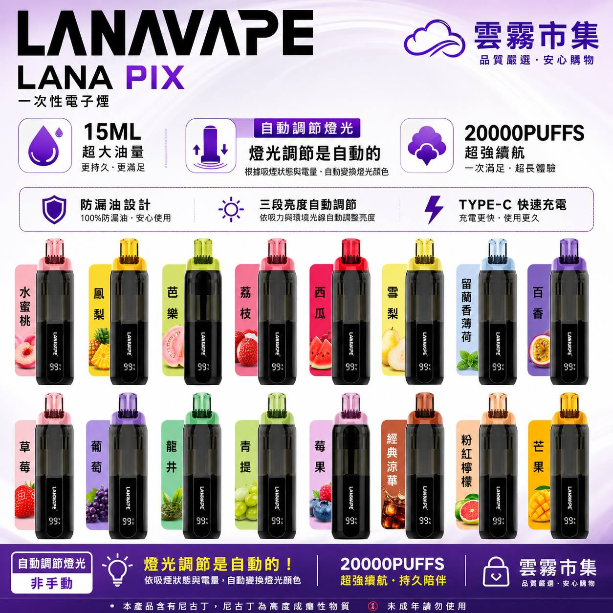 <p><strong>LANA PIX 閃光蛋<br />
20000口</strong></p>